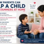 "How parents can help a child who stammers at home
