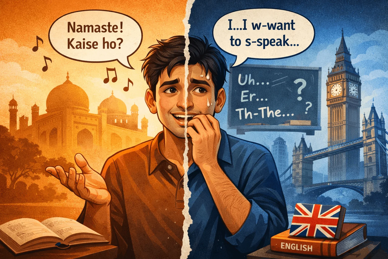 You are currently viewing Why Do People Stammer More When Speaking English? (Psychology & Solutions)