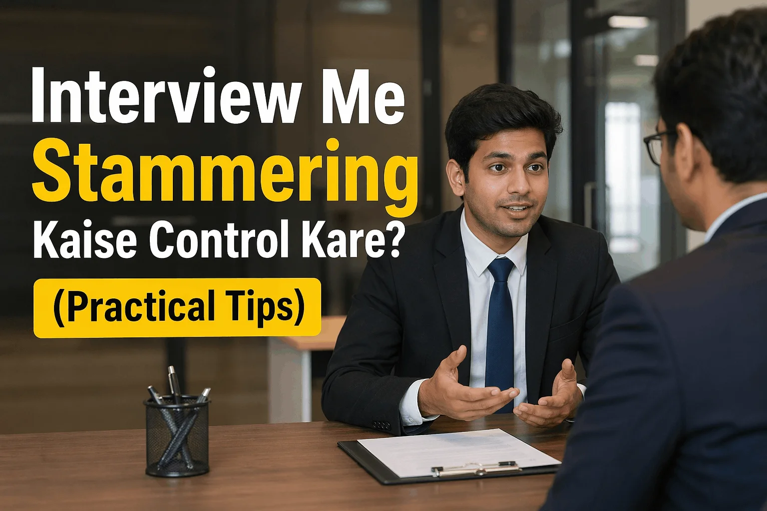 You are currently viewing Interview Me Stammering Kaise Control Kare? (Practical Tips)