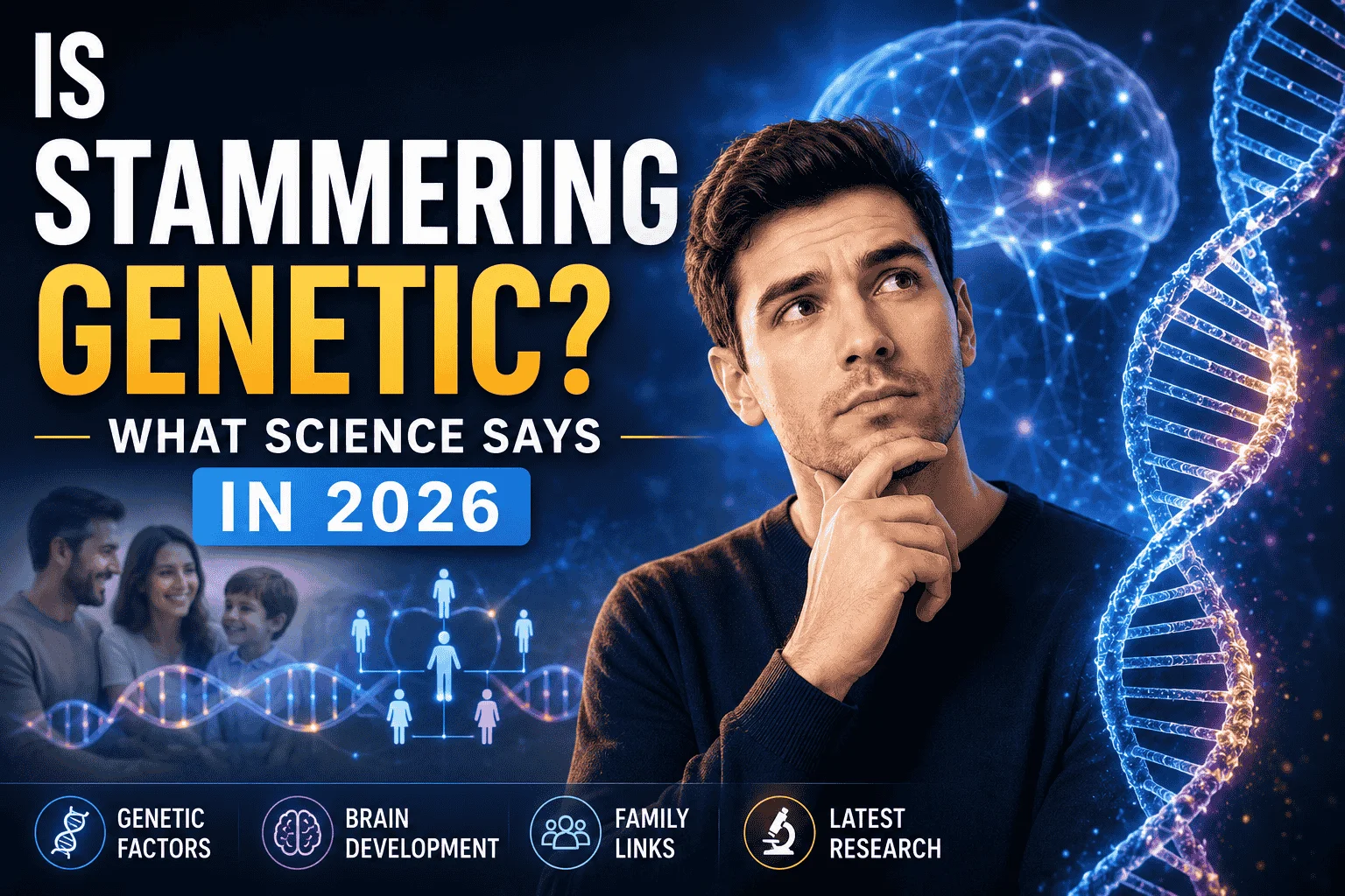 You are currently viewing Is Stammering Genetic? What Science Says in 2026