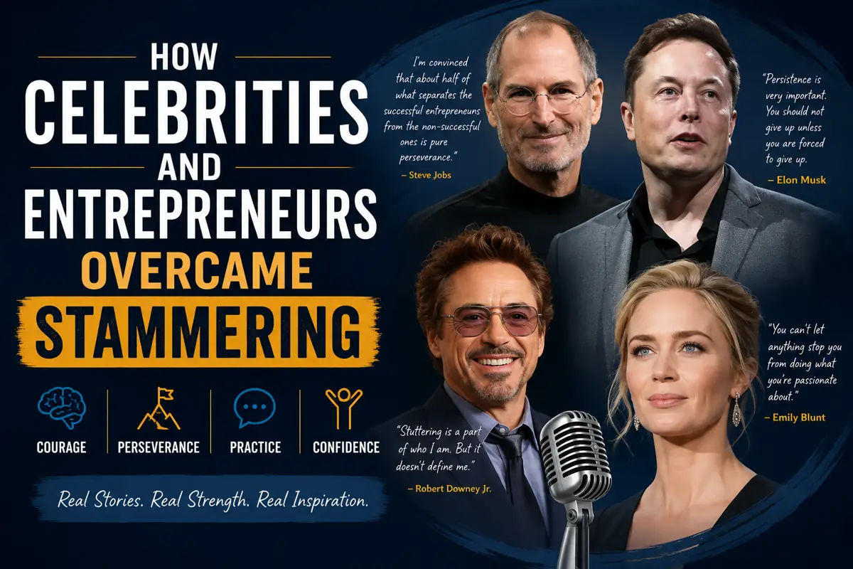 You are currently viewing How Celebrities and Entrepreneurs Overcame Stammering